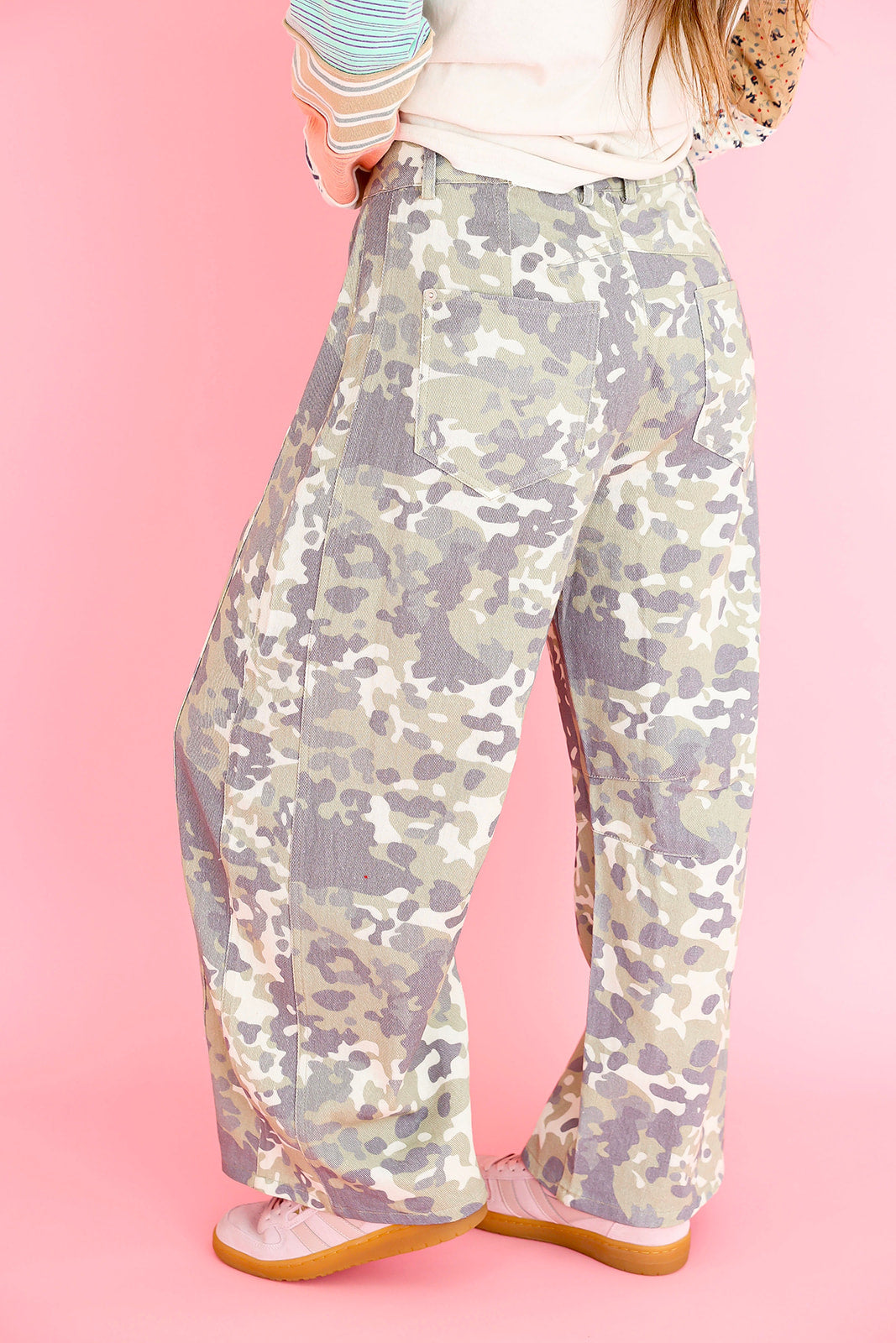 Sage Camo Barrel Pants