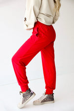 Bright Red Buttersoft Joggers RESTOCK