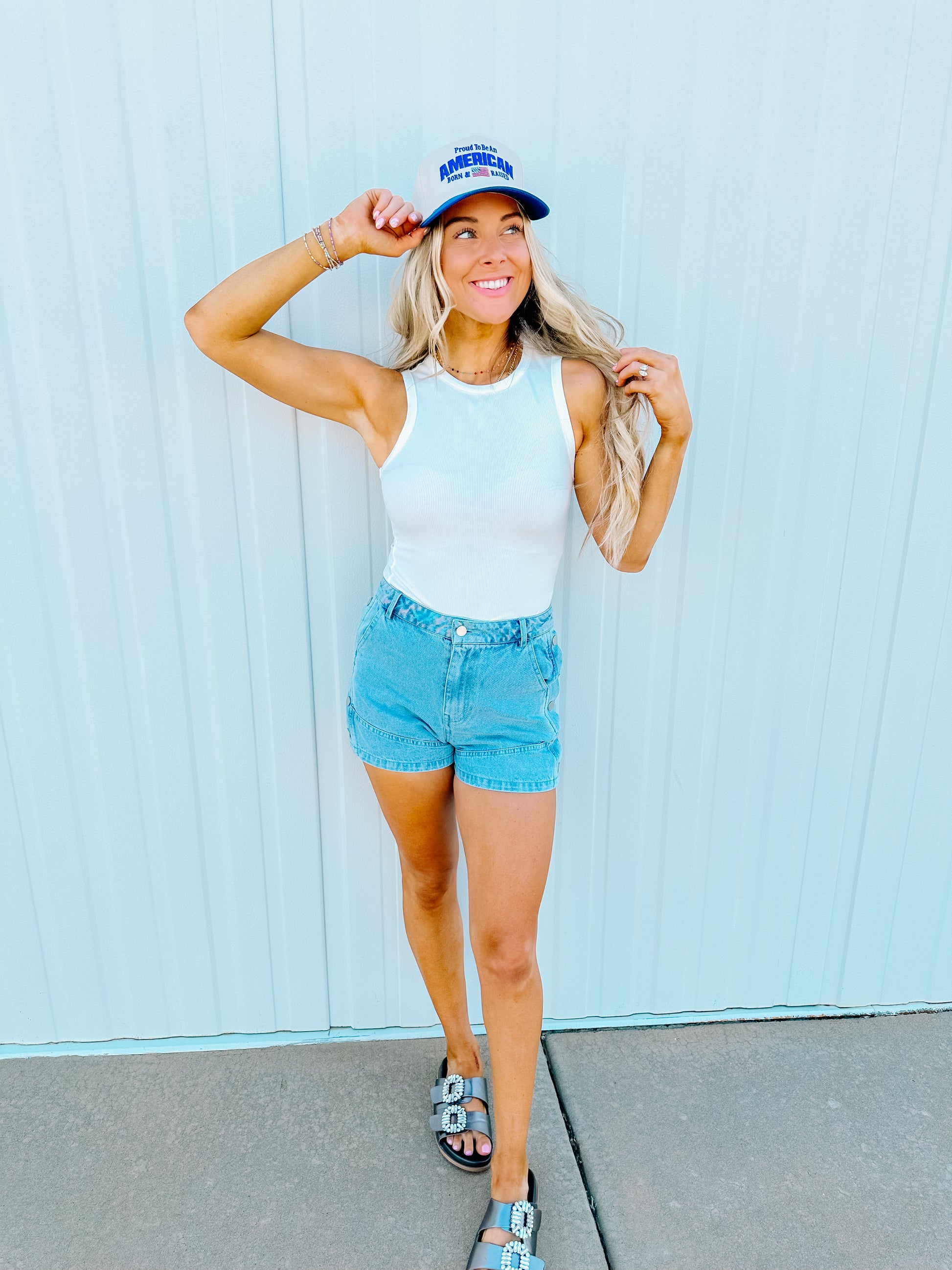 I'm So Basic Bodysuit- White