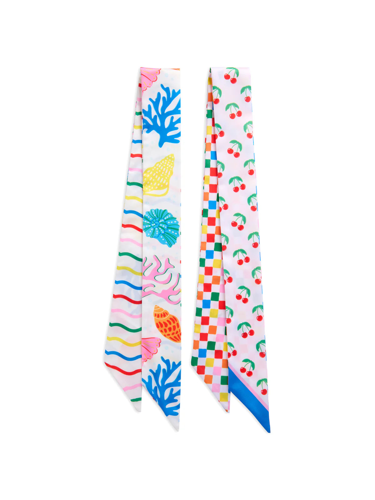 Color Pop Tie Scarf- Set Of 2