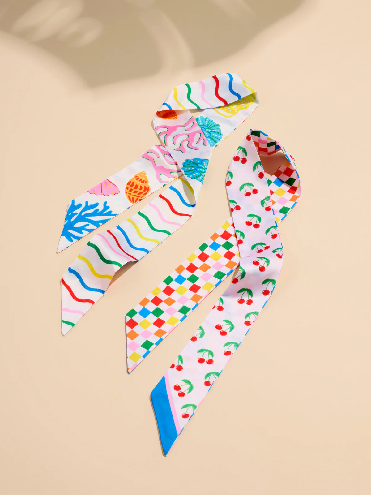 Color Pop Tie Scarf- Set Of 2