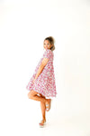 Floral Embrace Puff Sleeve Dress