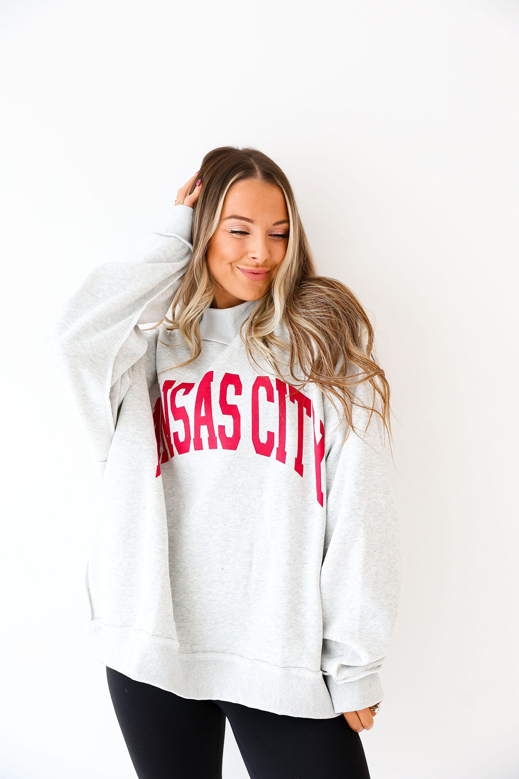 Kansas City Reversible Mock Neck Sweatshirt