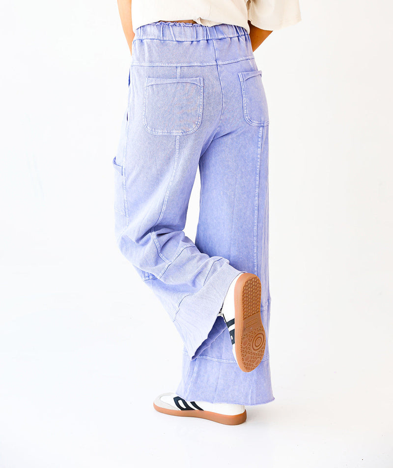 It's A Lifestyle Pants-Misty Blue