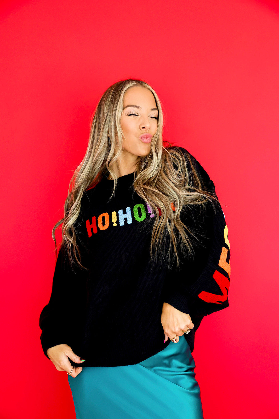 Merry Christmas Sweater – Black