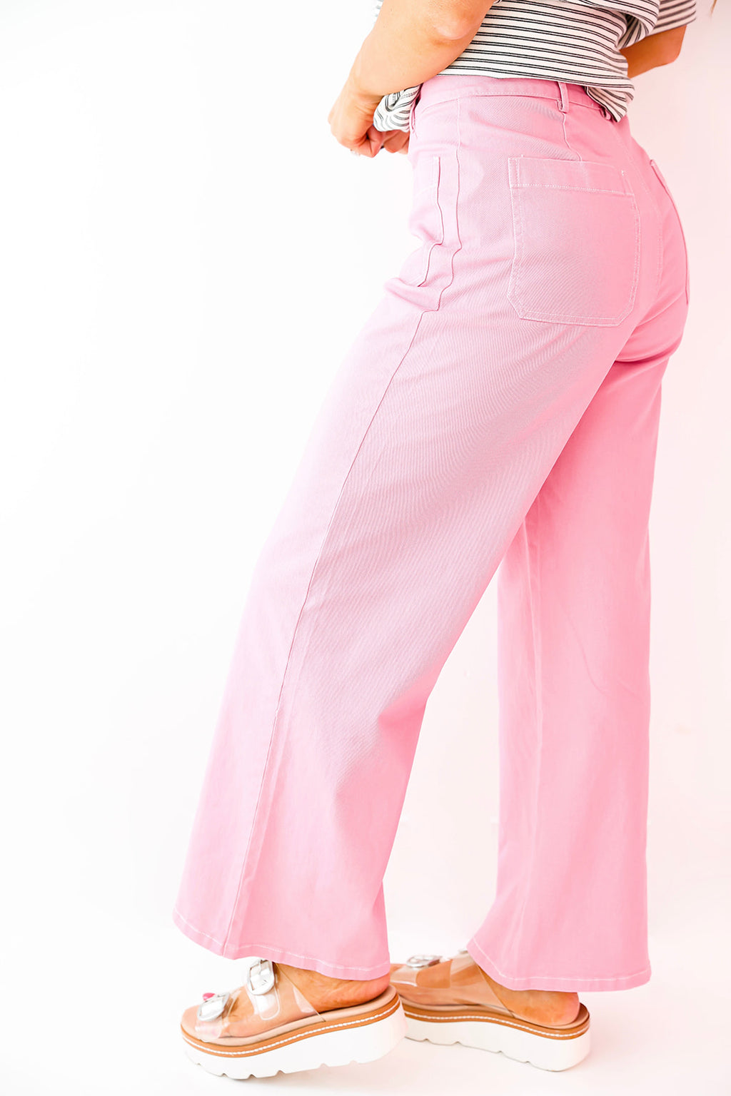 Think Pink Stretch Denim Jeans