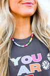 Confetti Closet Anniversary Gemstone Necklace