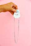 Dainty Beaded Rainbow Necklace