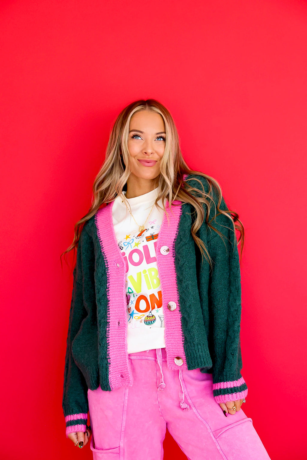 Pop of Cheer Cardigan