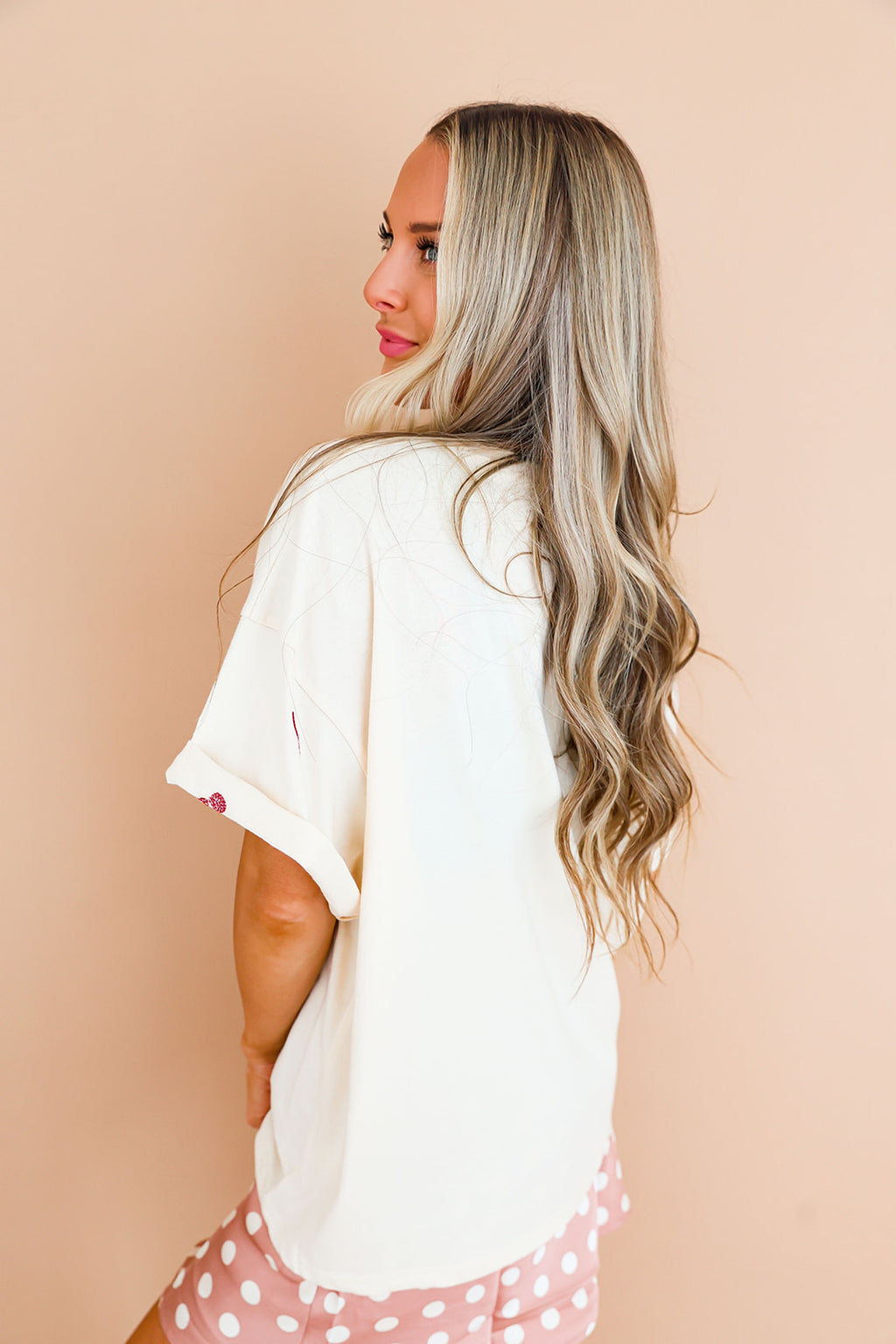 The Sweet Spot Cherry Embroidered Tee