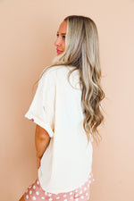 The Sweet Spot Cherry Embroidered Tee