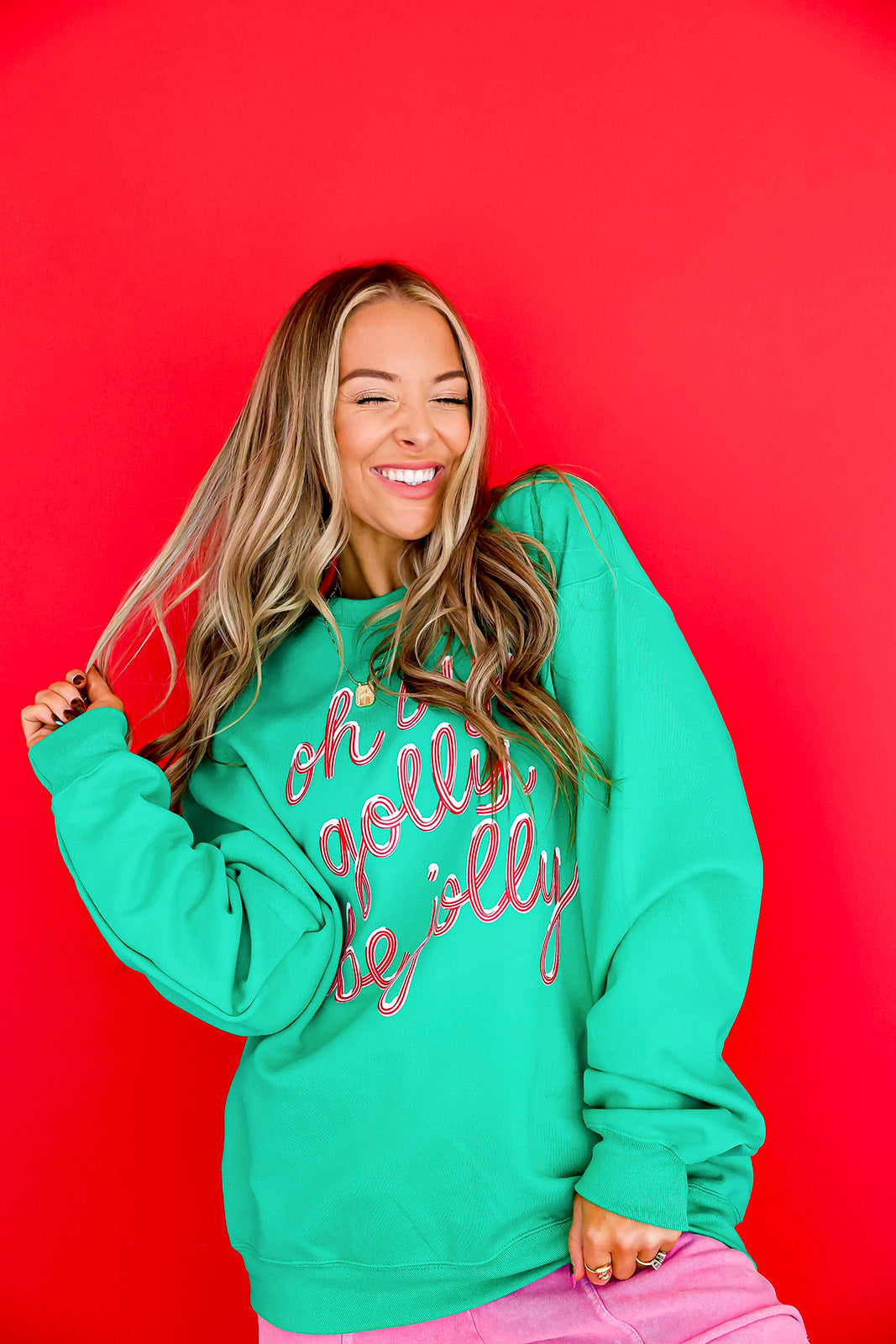 Oh By Golly Sweatshirt – Green
