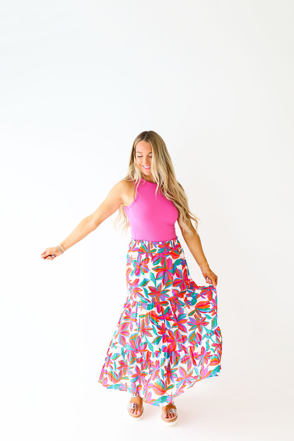 Color In The Tropics Maxi Skirt