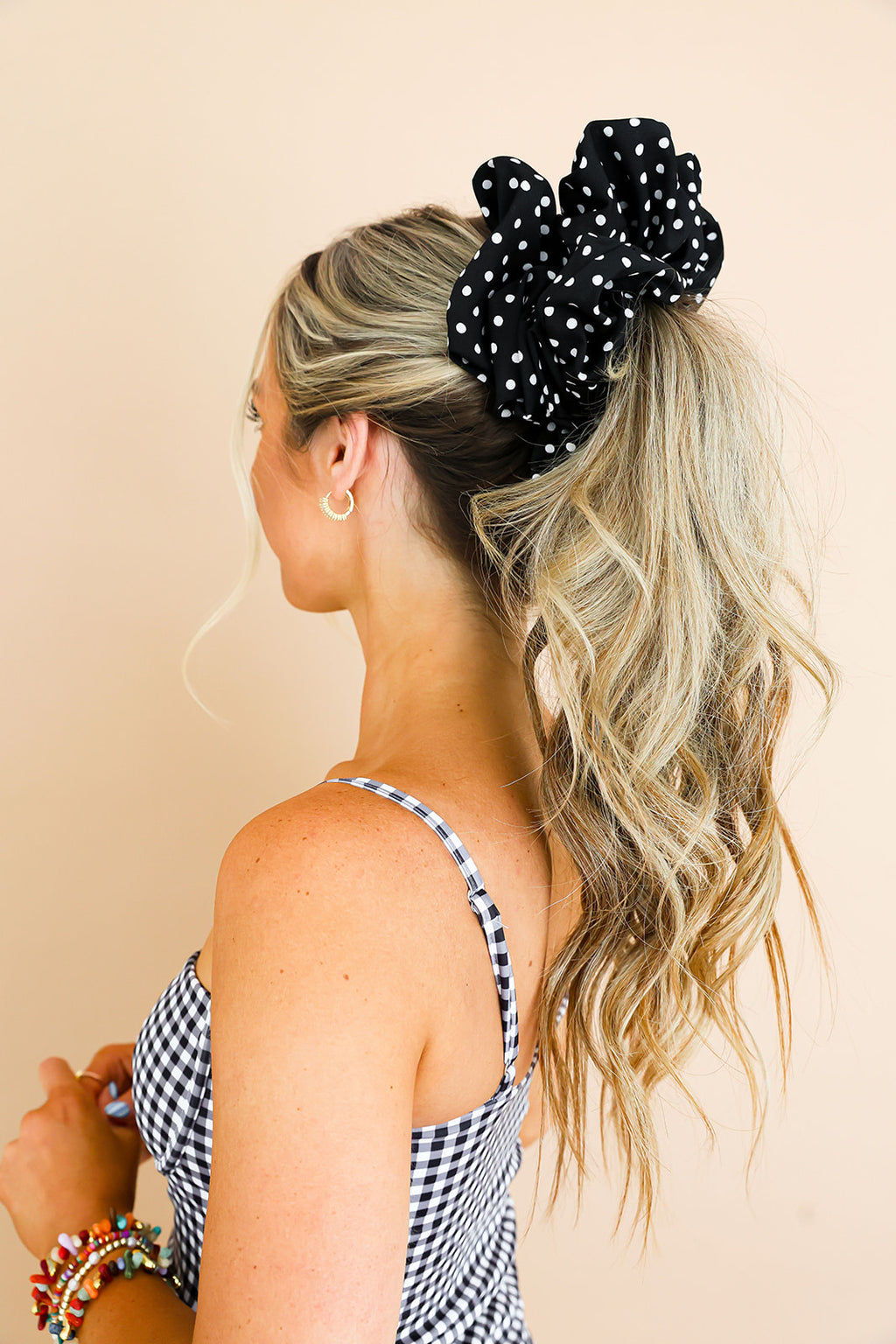 Polka Dot Jumbo Scrunchie