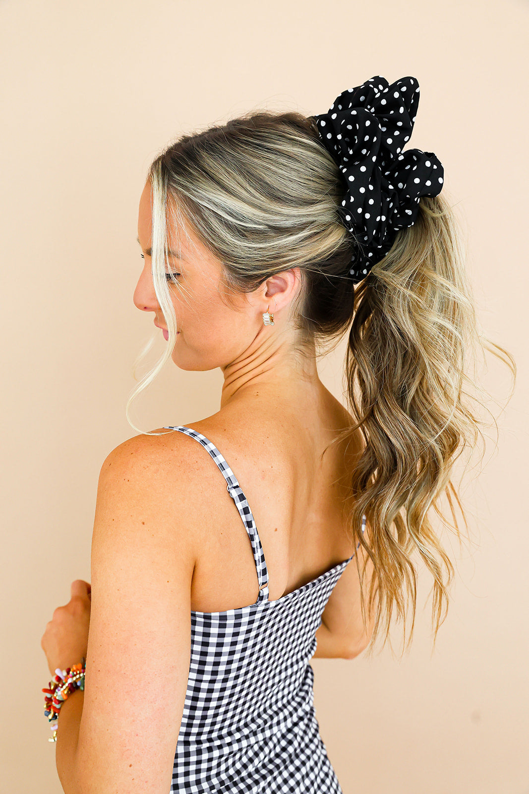 Polka Dot Jumbo Scrunchie