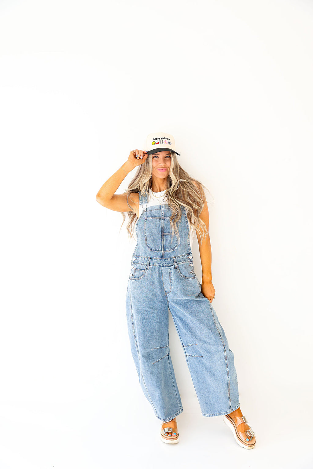 The Weekender Overalls-Med Wash