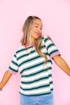 Pep Rally Striped Top
