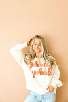 Gobble Confetti Yarn Sweater Top