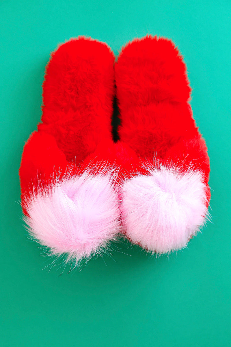 Girly Girl Puff Ball Slippers