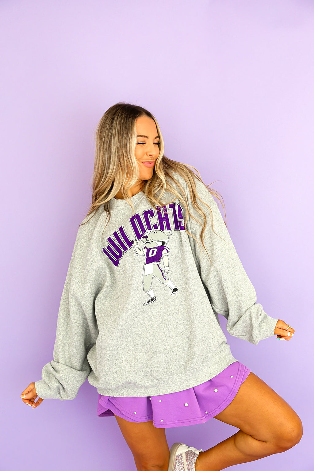 Willie The Wildcat Puff Printed Crewneck *Licensed*