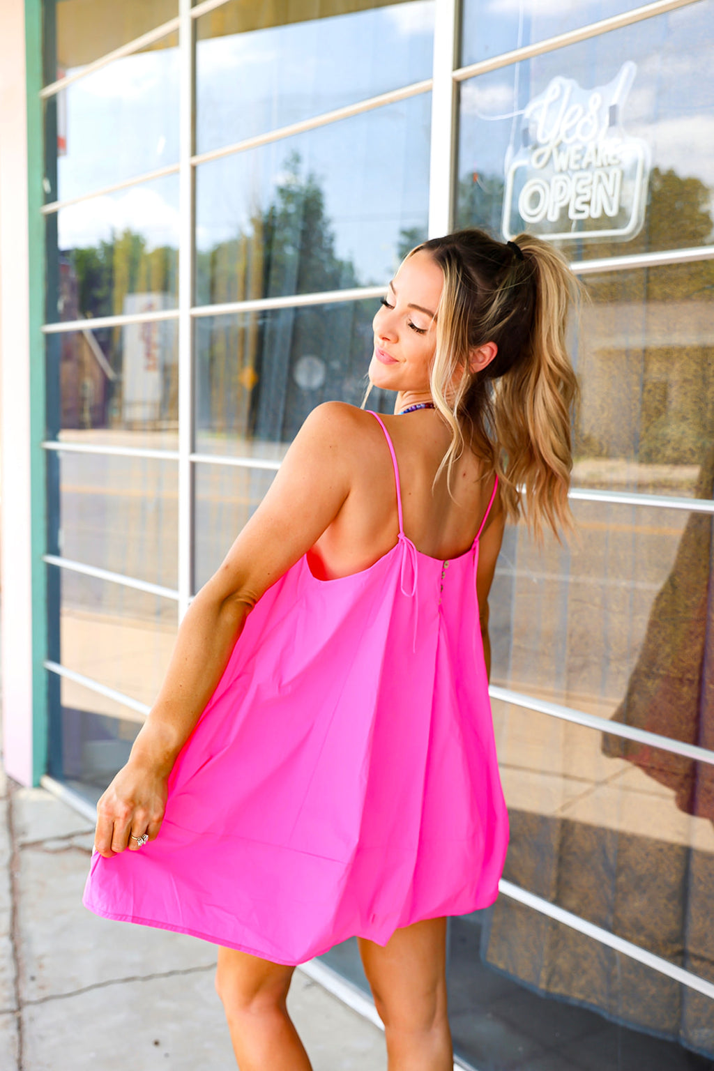Pop Of Pink Dress