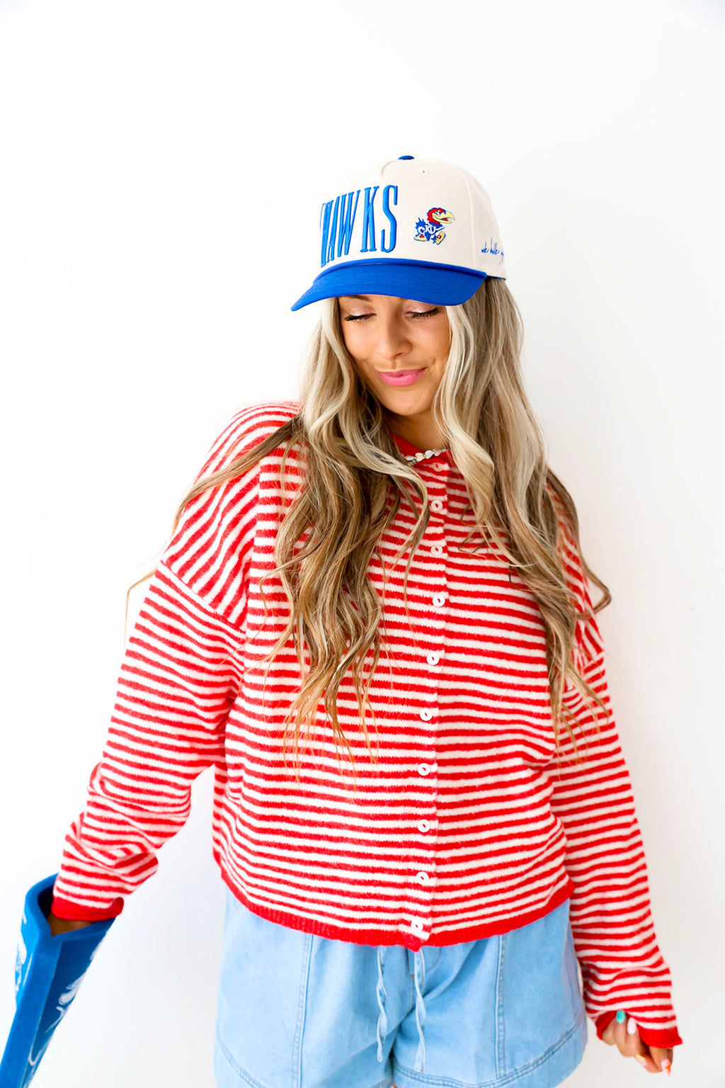 Cozy On Up Sweater- Red/White Stripe