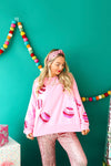 Pinkmas Sequin Ornaments Sweatshirt