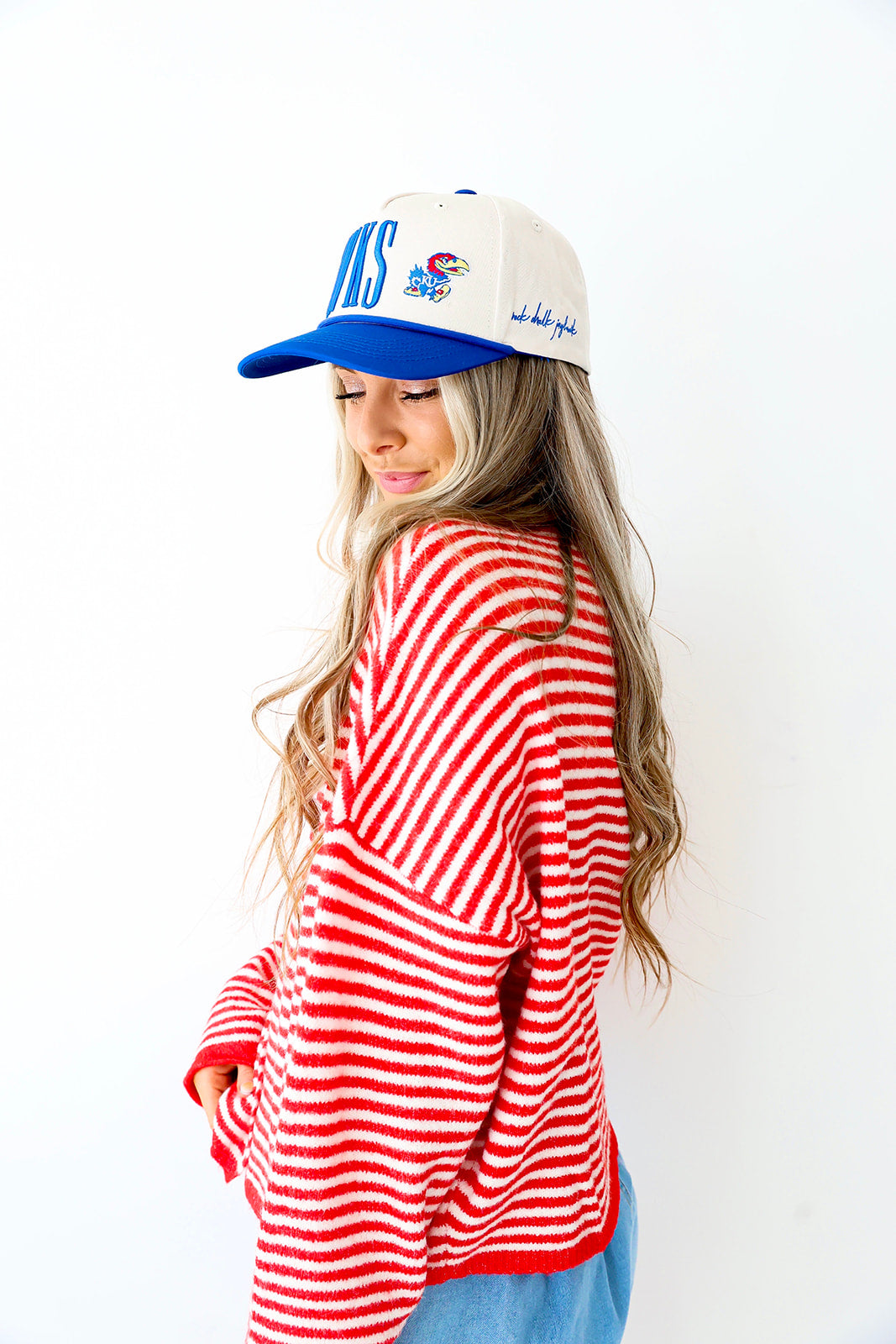 Cozy On Up Sweater- Red/White Stripe