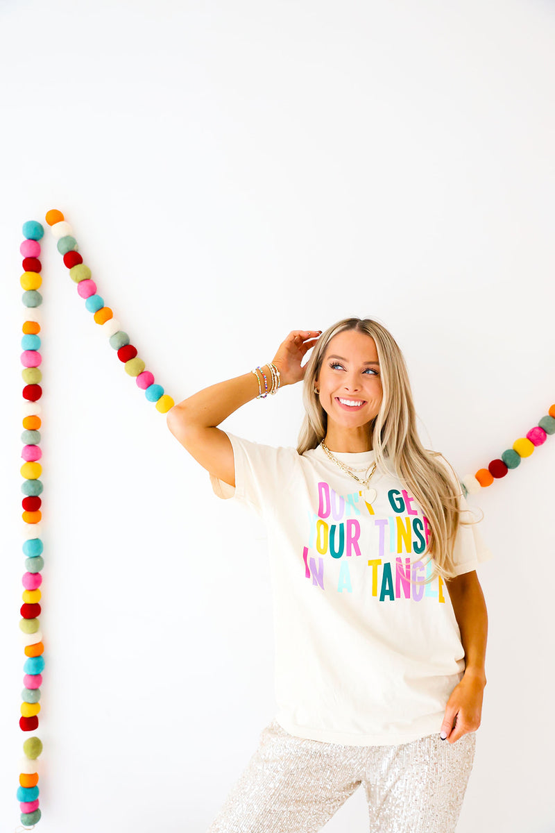 Tinsel In A Tangle Graphic Tee