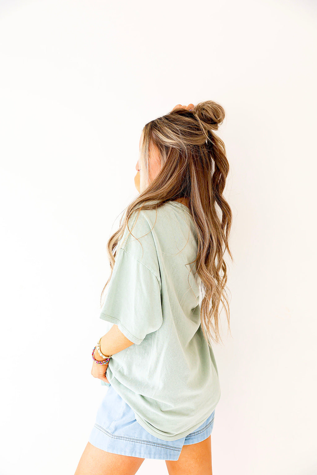 Simple & Sweet Tee-Sage