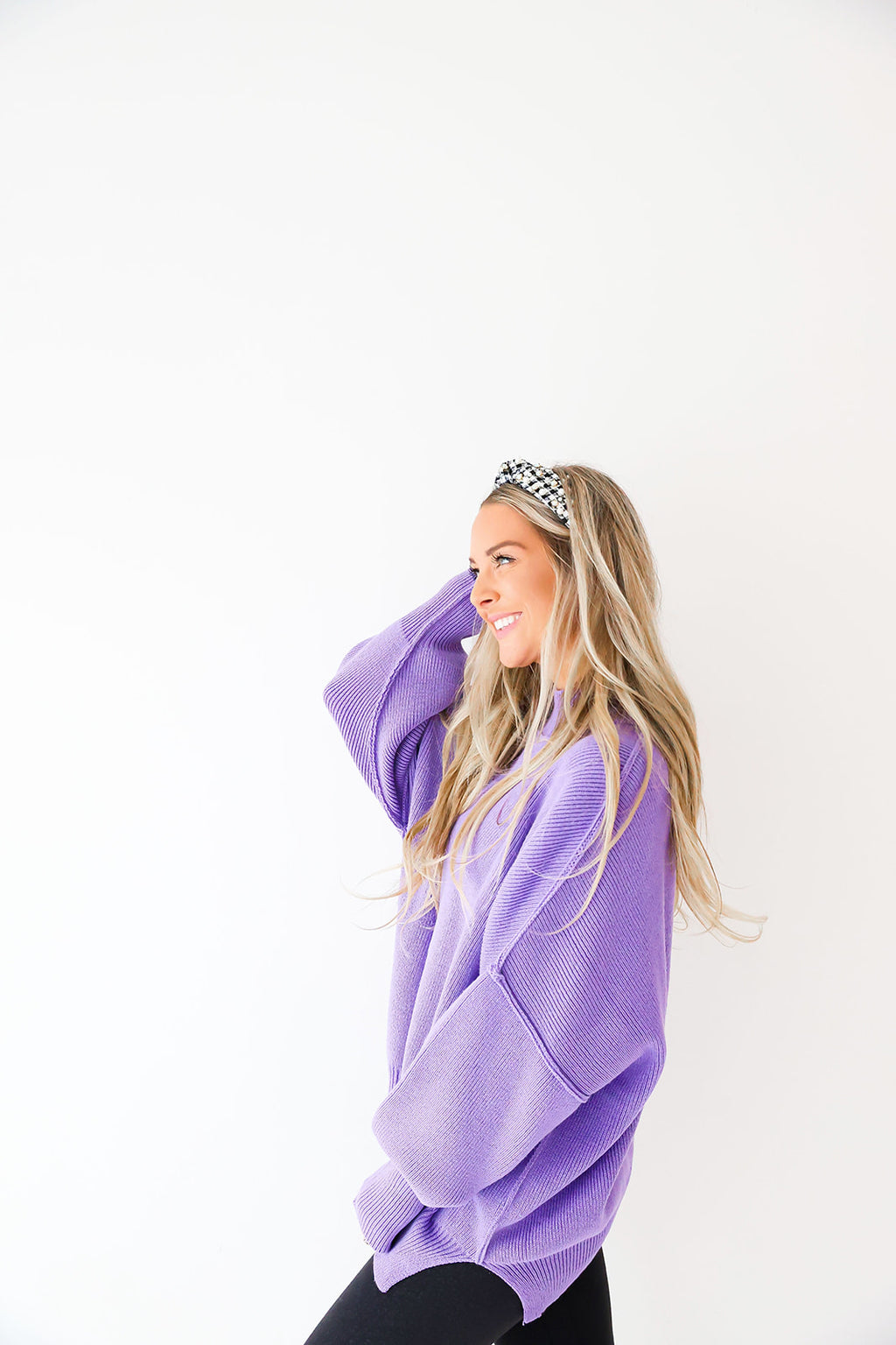 Say Yes Sweater-Deep Lavender