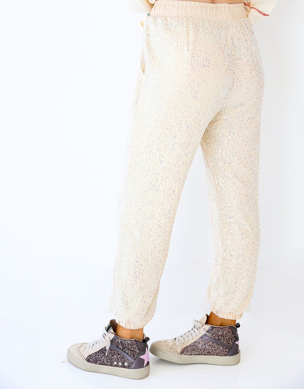 Iridescent Sequin Joggers