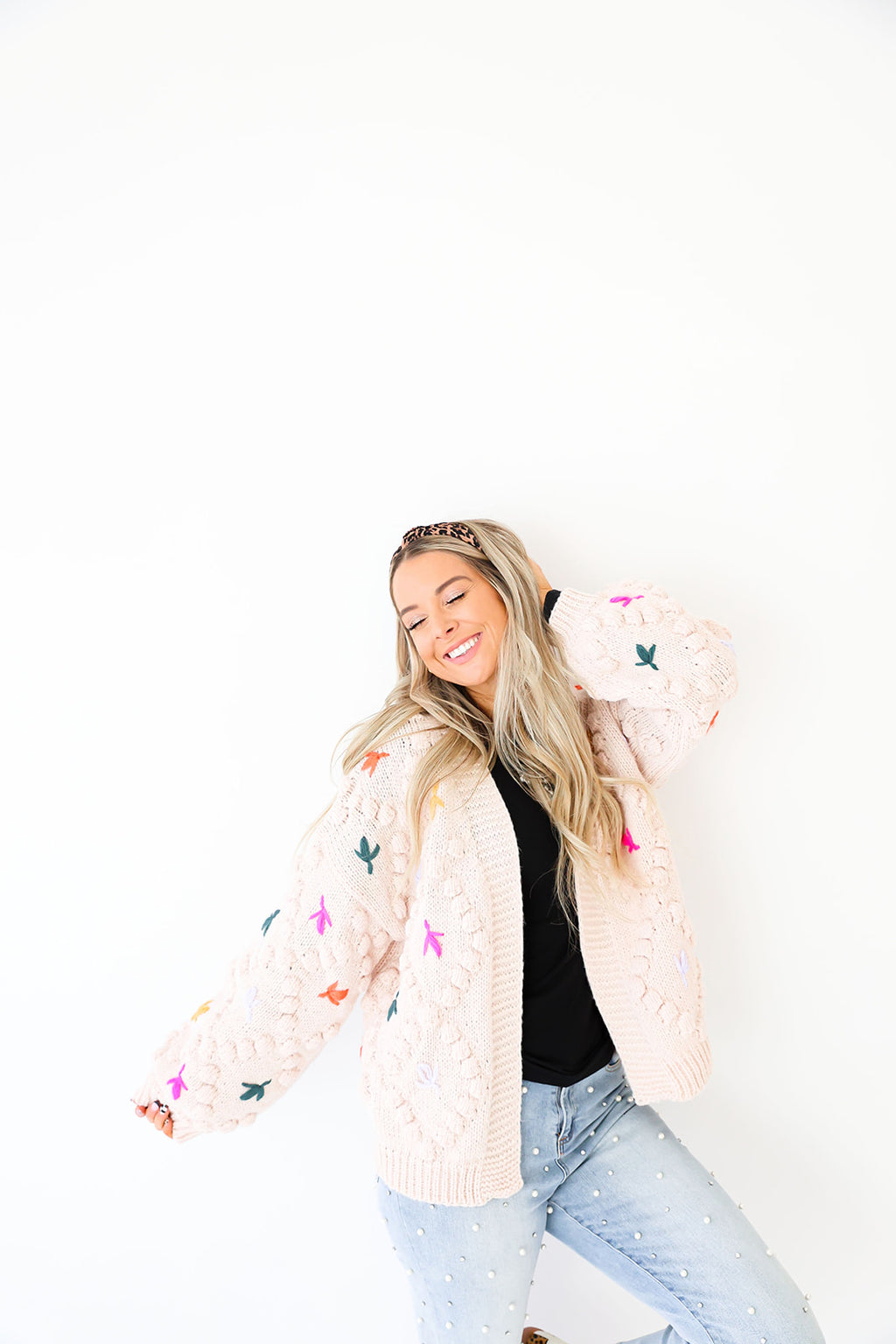 Oh What Fun Multi Stitch Cardigan