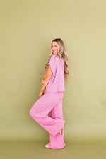 Touch of Texture Knit Set – Rose