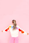 Spread The Love Rainbow Sweater-Ivory