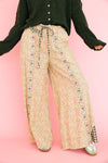 Patchwork Poetry Pants- Sand