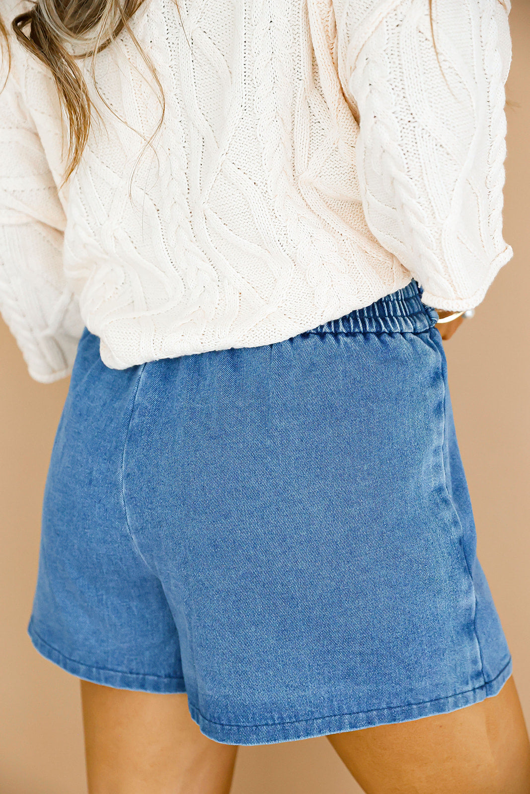 Harvest Braid Denim Skort