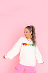 Spread The Love Rainbow Sweater-Ivory