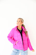 Fun In Fuchsia Puffer Jacket