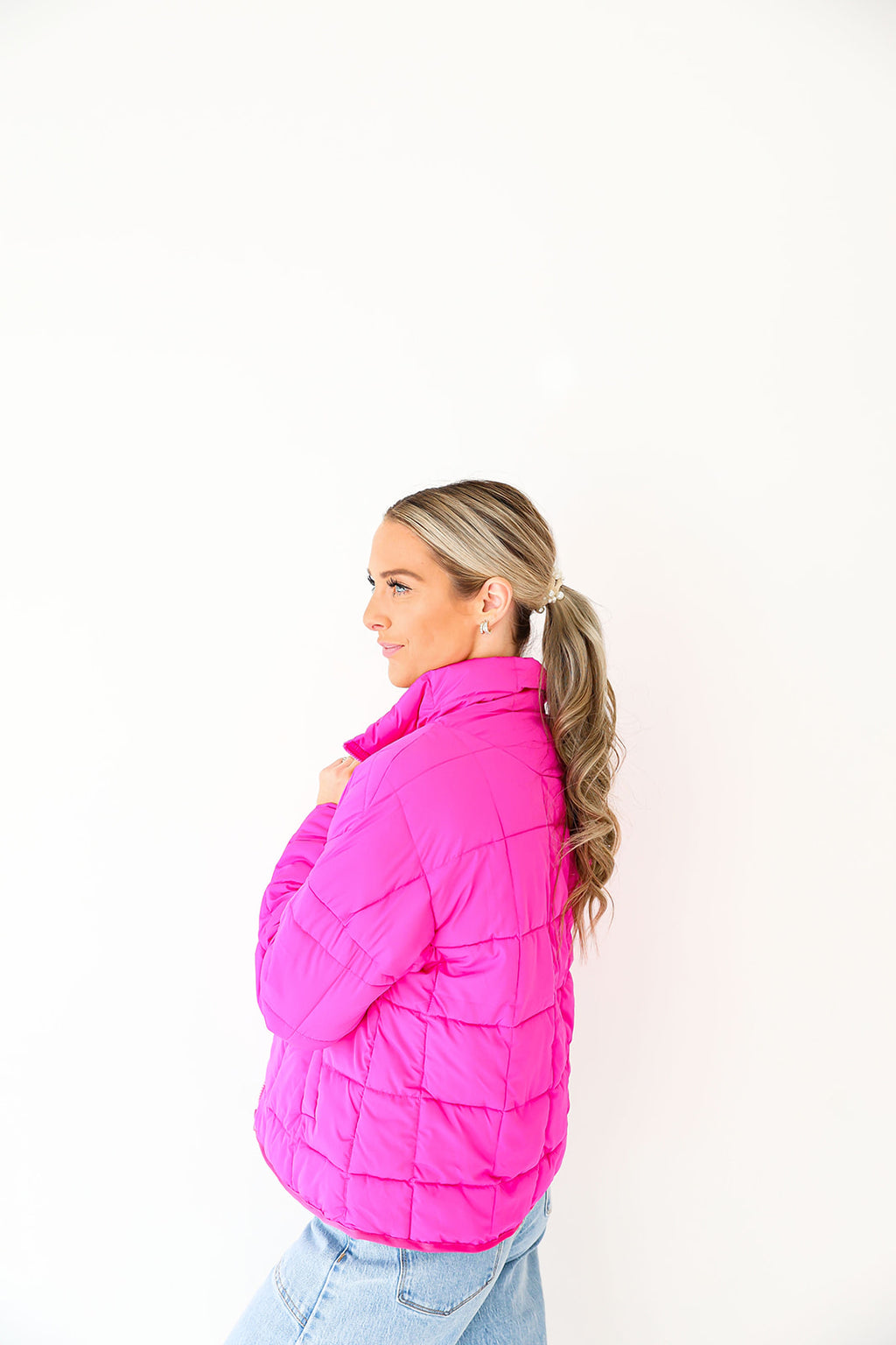 Fun In Fuchsia Puffer Jacket