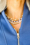 Light Blue Natural Gemstone Necklace