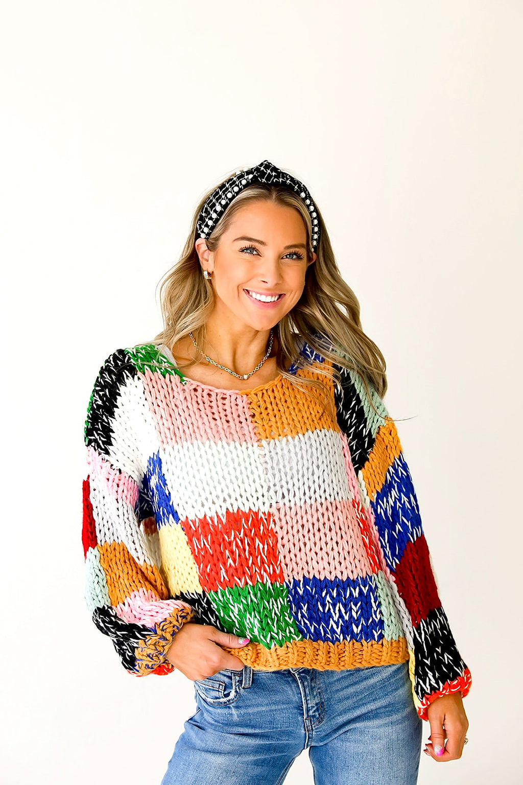 Rainbow Colorblock Sweater