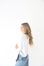 Cozy On Up Cardigan-Light Gray