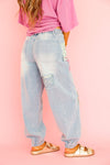 Patchwork Play Denim Joggers