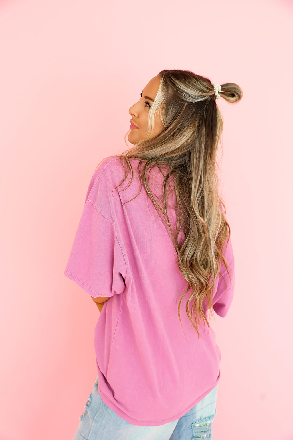 Simple & Sweet Tee- Washed Plum