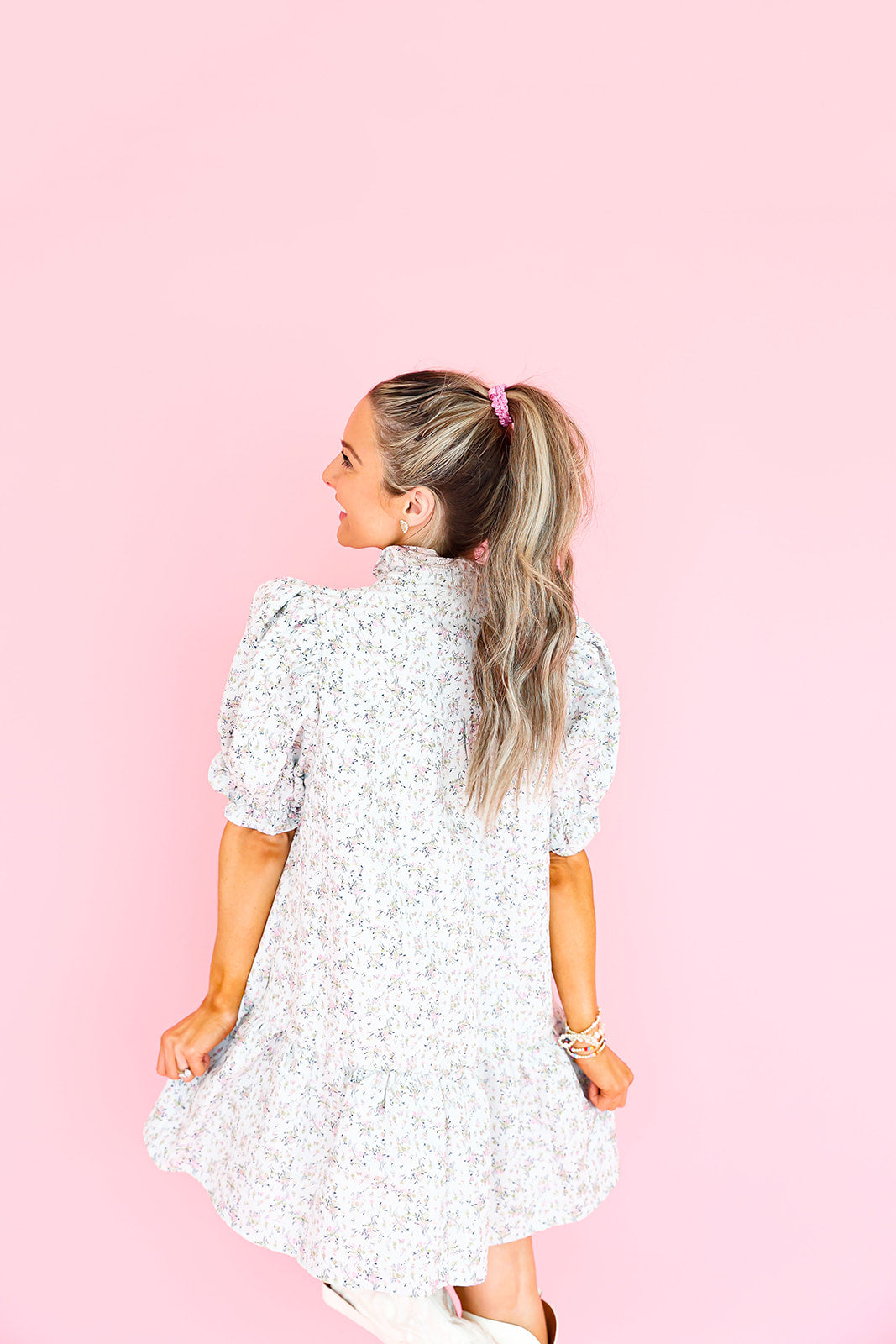 Cue The Charm Floral Dress
