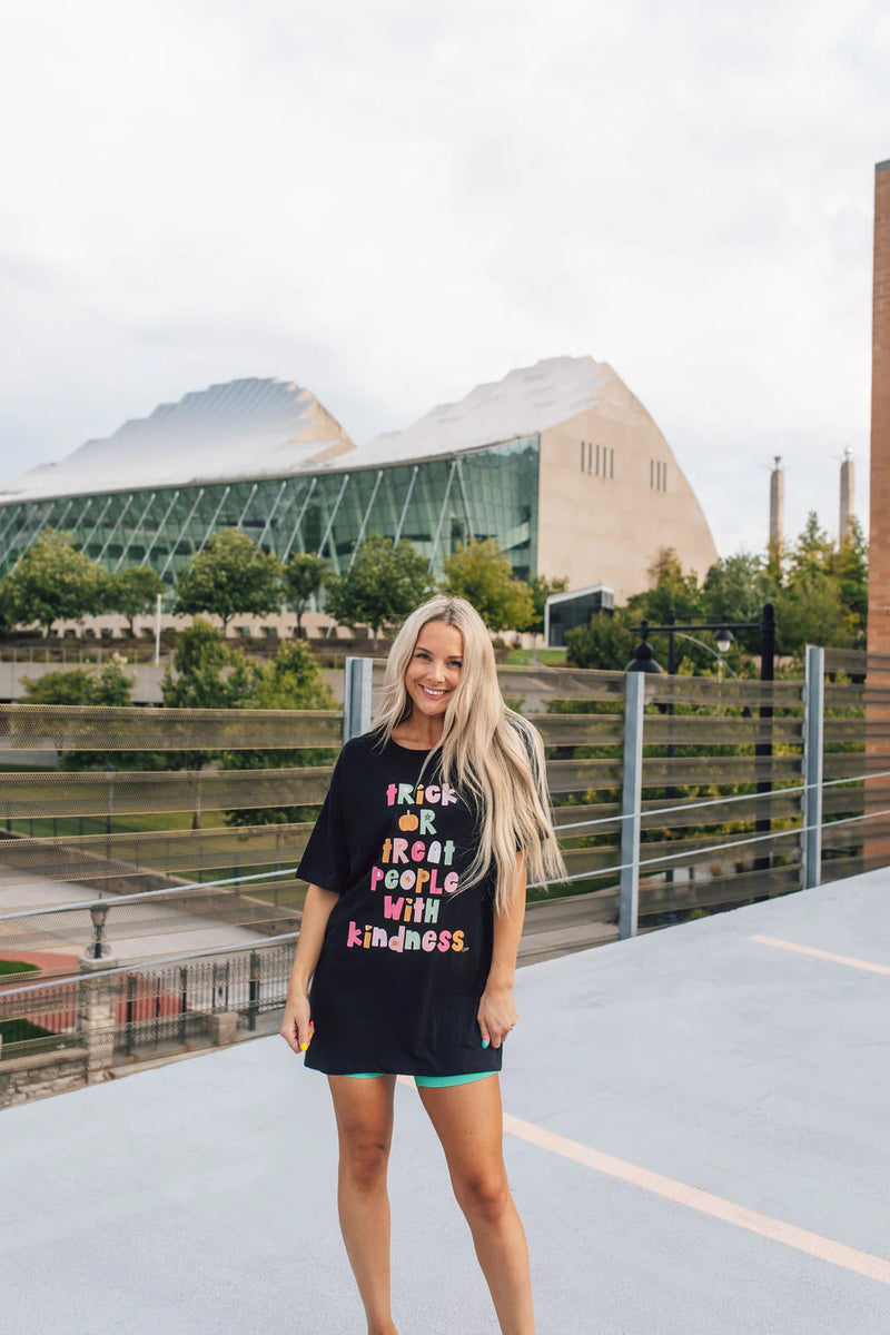 Trick Or Treat People With Kindness Graphic Tee