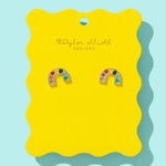 Rainbow Stud Earrings