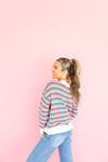 Happy Go Lucky Striped Cardigan Top