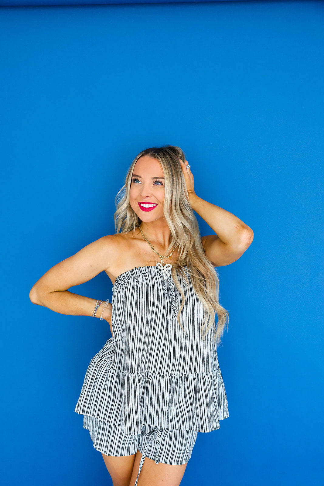 Social Meetup Striped Set